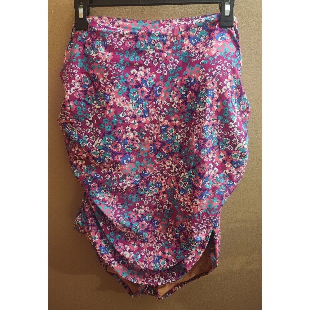 J. Crew Factory Printed Strapless One Piece Swimsuit Size 3X NWT *Read*